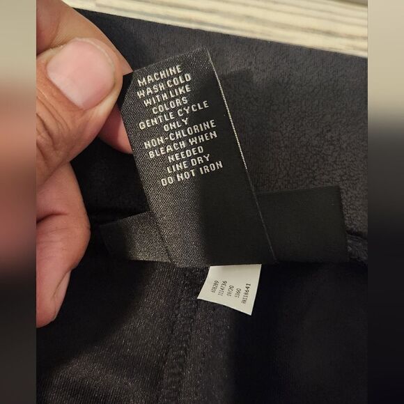 Lane Bryant Faux Leather Rhinestone Embellished Pants size 26/28 - Picture 12 of 12